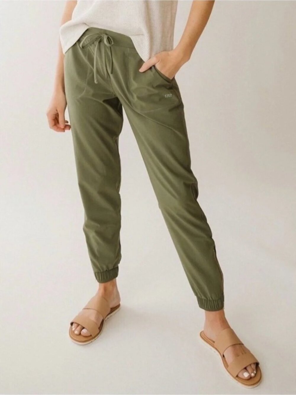 Albion Sage Jetsetter Joggers Sage Olive Green Size S